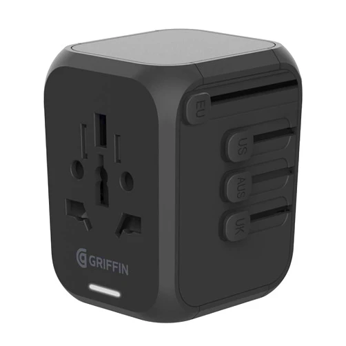 Griffin Powerblock 30W International Travel Adapter (GP-140-BLK)