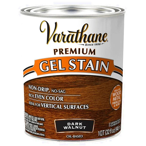 Varathane 358301 Premium Gel Stain, Quart, Dark Walnut
