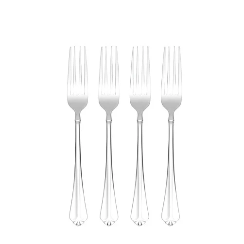 Oneida Juilliard Fine Flatware Dinner Forks, 0.45 LB, Metallic