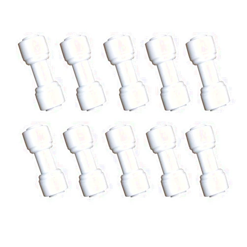 YZMSZ 1/4 inch O.D. Tube Straight Union Quick Connect fittings RO Water Filters set of 10.