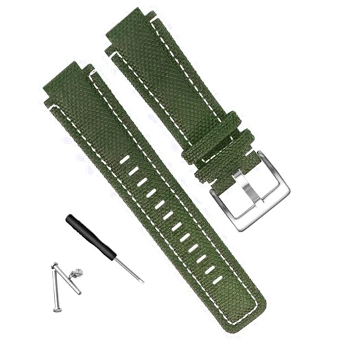 Hooson Men Canvas Watchband Suitable For Timex Tide Compass T2N720 T2N721 T2N739 Nylon Watch Strap Replacement Accessories