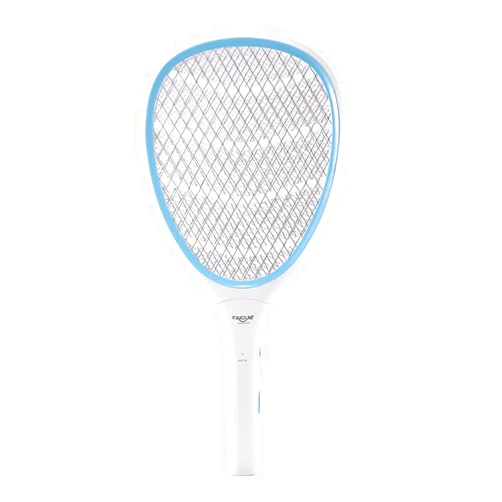 Faicuk Handheld Bug Zapper Racket Electric Fly Swatter (Cream Blue)