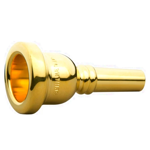Schilke Standard Series Large Shank Trombone Mouthpiece in Gold 51D Gold