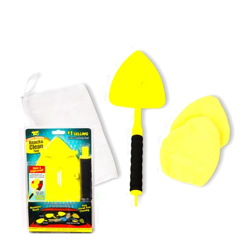 Stoner Car Care Invisible Glass 95160 2-Piece Quick Change Reach and Clean Tool a Window and Windshield Wand Glass Cleaning Tool for Those Hard-to-Reach Places in Your Car and Home Washable Reversible and Extendable