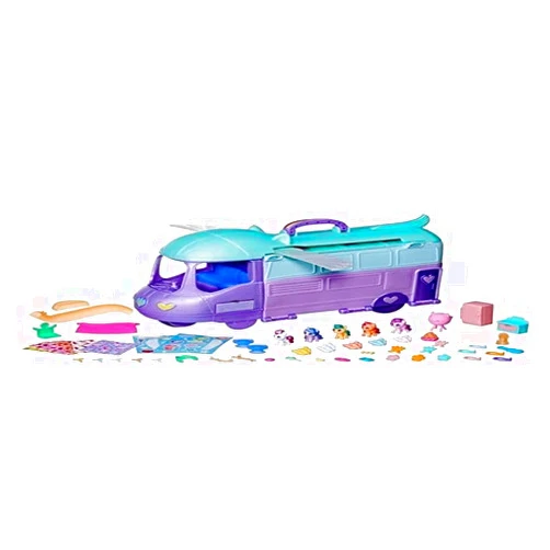 My Little Pony Playset Mini World Magic Mare Stream, Buildable Trailer Camper Van, Mini Toys for Girls and Boys Age 5 and Up