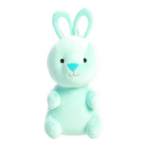 Aurora® Vibrant Spring Gummie Bunny Stuffed Animal - Decorative Charm - Endless Fun - Mint 7.5 Inches
