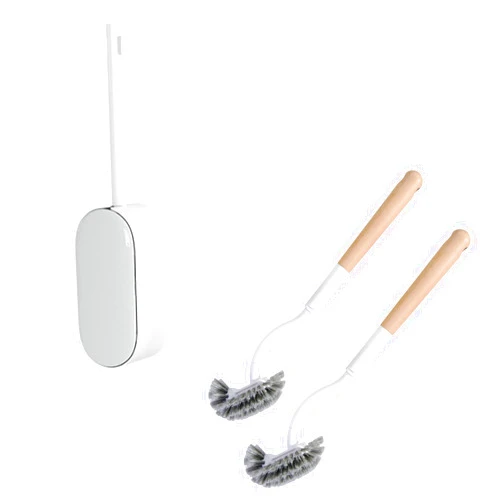 Kpoooku Toilet Brush and Holder + 2 Refills