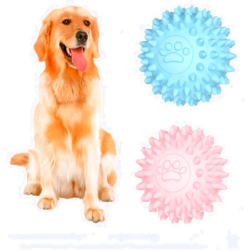 Generic 2 Pcs-Spiky Dog Ball | Dog Balls for Aggressive Chewers & Spiky Ball Toy No Squeak Balls for Dogs to Fetch, Indestructible Dog Ball Toy & Rubber Balls for Dogs, Dog Dental Chews for Dogs, TPR Material