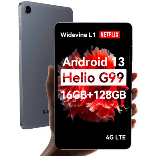 ALLDOCUBE iPlay50 Mini Pro NFE 8.4 inch Tablet,16GB(8+8) RAM 128GB ROM 512GB Expandable, Helio G99 Android Tablet with Widevine L1, 1920×1200 FHD+ Android 13 Tablet, 5MP/13MP 4G LTE GPS Bluetooth 5.2