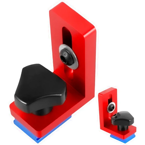 KTZCTPCA Type-30 Miter Track Stop, Woodworking 30 Type Miter Track Stop T-Track Stop Tool, Aluminium Alloy Woodworking Rail Connector Tool Carpenter T-Track Stop Tool for Woodworking,Sanding,Routing