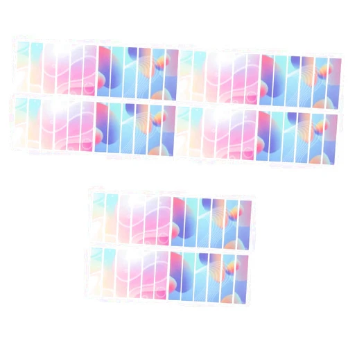 VILLCASE 3sets Stickers Sensory Stickers Color Stickers Calm Stickers Strips Calm Down Corner Supplies Decorative Calm Sticker Stickers Adult Pressure Relief Decals Pvea 24sheets*3