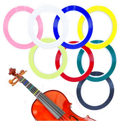 Rimoev 8 Rolls Violin Tape Fingerboard, 216 FT Violin Finger Guide Stickers, Cello Fingering Tape for Fretboard Violins and Other Orchestral Instruments Viola Tape