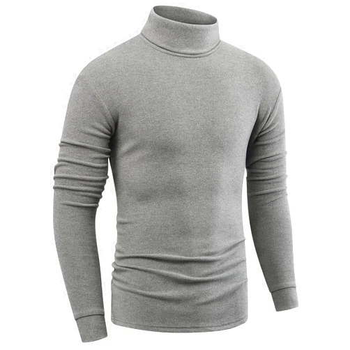 jonivey Mens Fleece Turtleneck Long Sleeve Casual Shirts Soft Knitted Warm Under Layers Thermal Pullover Tops