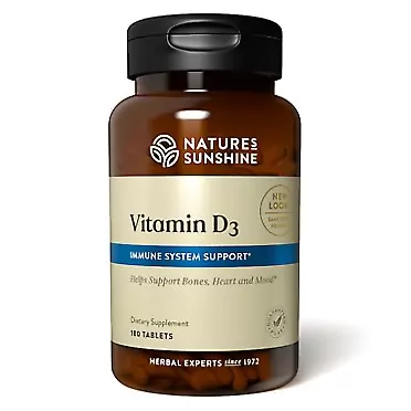 Nature's Sunshine Vitamin D3 180 Tablets