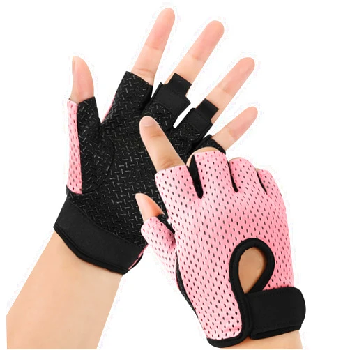 JUSDIQIR Workout Gloves, Black Gloves for Men Women, Breathable Half-Finger Fitness Exercise Gloves, Anti-Callus Glove