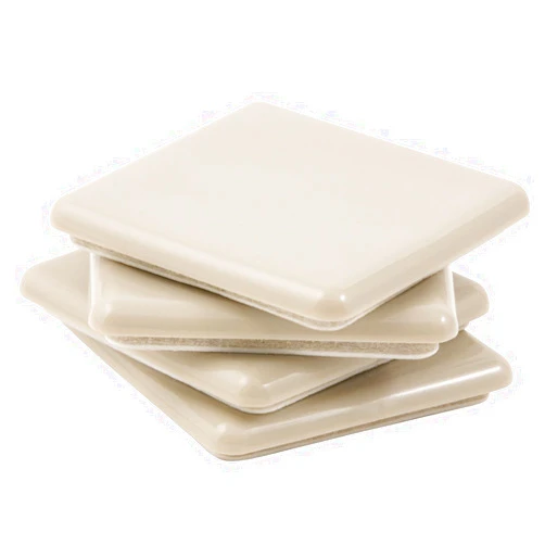 Super Sliders Self-Stick, Square Heavy Furniture Sliders for Carpeted Surfaces (4 piece) - 2-1/2