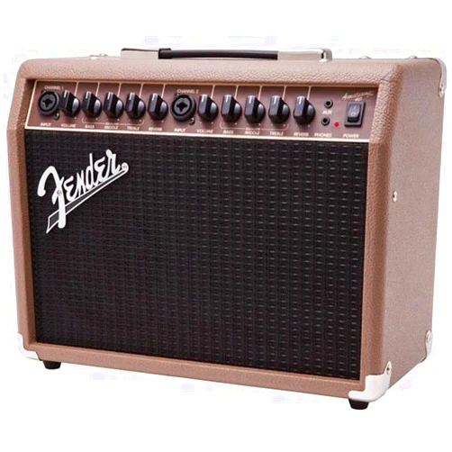 Fender Acoustasonic Guitar Amp for Acoustic Guitar, 40 Watts, with 2-Year Warranty 2x6.5 Inch Speakers, Chorus Effect, Dual Front-panel Inputs, 9.8Dx17.6Wx15.5H Inches, Brown/Wheat