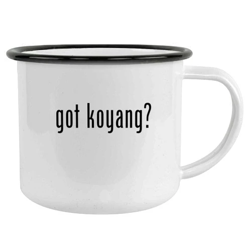 Molandra Products got koyang? - 12oz Camping Mug Stainless Steel, Black