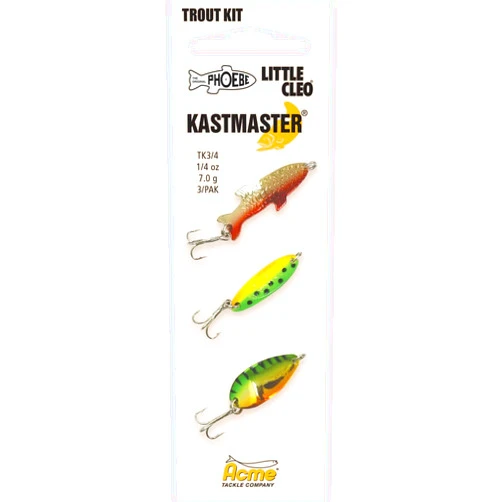 Acme Tackle Trout Spoon Multi Pack 1/4 oz. Painted