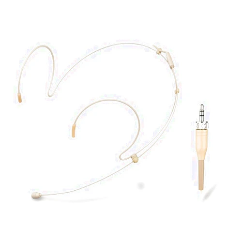 Haoin Headset Microphone Double Over Ear Earset Over Ear Headworn Mic Compatible with Sennheiser Wireless System Bodypack Transmitter with 1.2m Cable and Windscreen 3.5mm Female Screw Plug