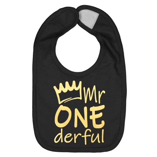 Aiden's Corner Handmade Cute Baby Boy Mr Onederful First Birthday Smash Cake Bib - 1st Birthday Bibs