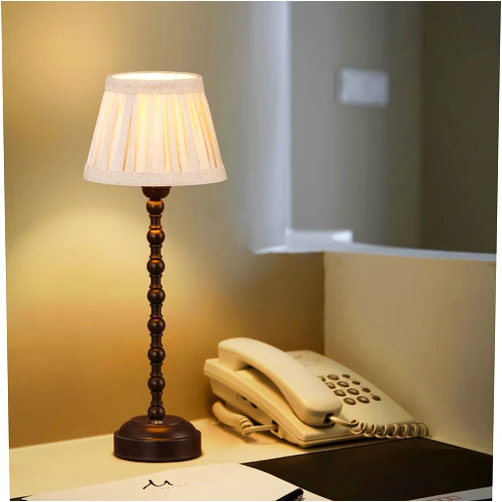 DAWALIGHT Cordless Table Lamp LED with Dimmer, Built-in Rechargeable Battery, 3-Level Brightness, Includes E12 Bulb, USB Bedside Night Lamp, Ambient Light for Restaurant