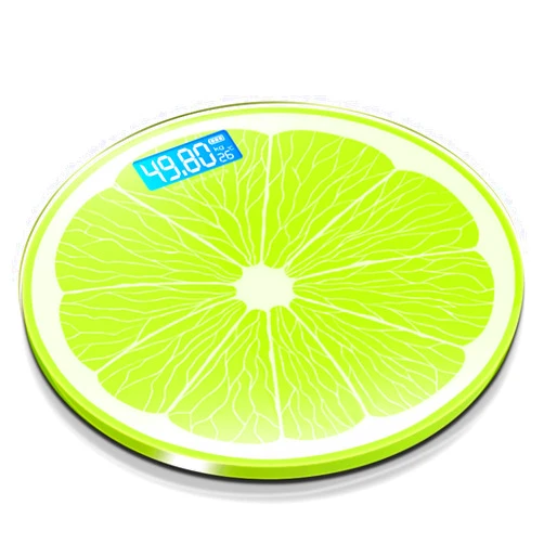 YZQLLFC Digital Bathroom Scales Cartoon Lemon Pattern Bathroom Scales for Weighing Body Weight Scale Electronic Household Balance Floor Smart Digital Scales