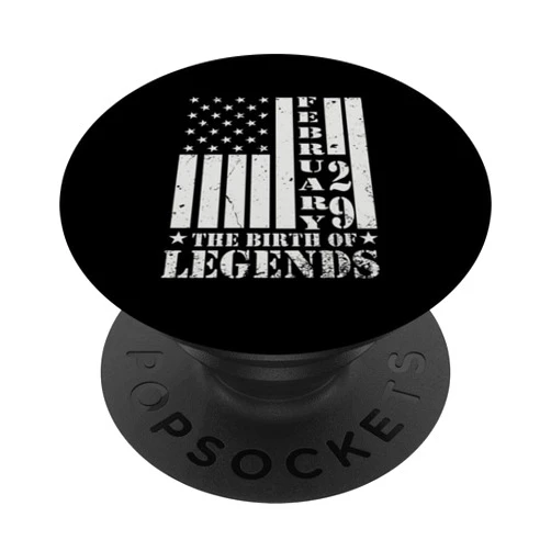 Leap Year Birthday Feb 29th Design February Birthday Ccool Leap Year 2024 PopSockets Standard PopGrip
