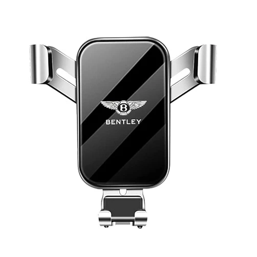 GHZYF Car Phone Holder for Bentley Continental Flying Spur Bentayga Turbo Car Mount Phone Cradles Air Vent Cell Phone Bracket Gravity Air Vent Car Navigate Mount Car Mobile Stand,Silver