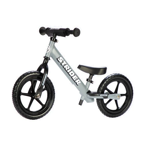 Strider 12” Sport Bike - No Pedal Balance Bicycle for Kids 1 to 4 Years - Includes Safety Pad, Padded Seat, Mini Grips & Flat-Free Tires - Tool-Free Assembly & Adjustments