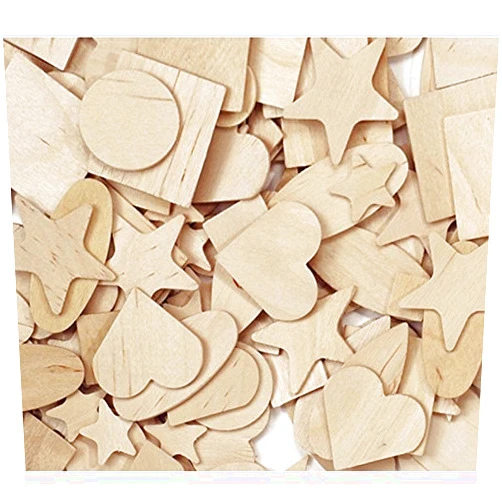 Pacon CHENILLE KRAFT COMPANY WOODEN SHAPES 1000 PIECES (Set of 3)