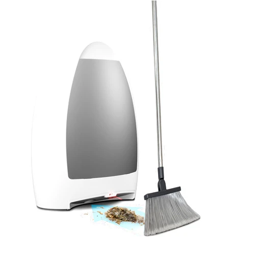 EYE-VAC EyeVac Home Touchless Vacuum Automatic Dustpan - Great for Sweeping Pet Hair Food Dirt Kitchen - Ultra Fast & Powerful, Corded Canister Vacuum, Bagless, Automatic Sensors, 1000 Watt (White)