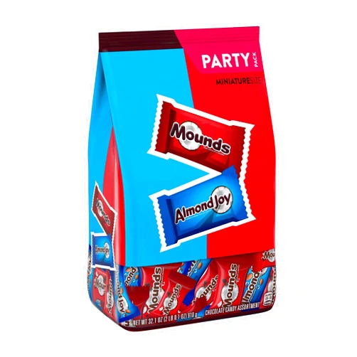 Almond Joy Mounds Miniatures Candy Assortment, Miniature Size Party Pack, 32.1 Oz.
