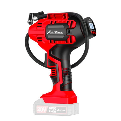 Avid Power Cordless Tire Inflator Air Compressor (Tool Only), Battery and Bag are NOT included. Only works with Avid Power Batteries