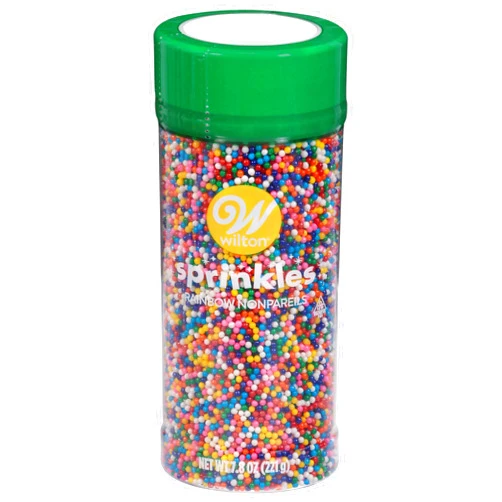 Wilton Nonpareil Sprinkles 7.8oz-Rainbow