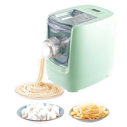 Treliamd Electric Pasta Maker, Automatic Pasta Maker Machine with 13 Discs for Spaghetti & Fettucine and More, Noodle Pasta Maker Machine with Measuring Cups & Flour Cup, for Home Kitchen