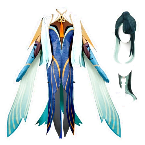Auland Game Characters Skirk/Kaedehara Kazuha/Albedo/Charlotte/Xianyun Cosplay Costume Outfits Uniform for Halloween Party