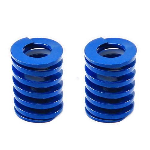Heyiarbeit 20mm OD 10mm ID 25mm Long Spring Steel Spiral Stamping Light Load Compression Mould Die Spring for 3D Printer Blue 2Pcs
