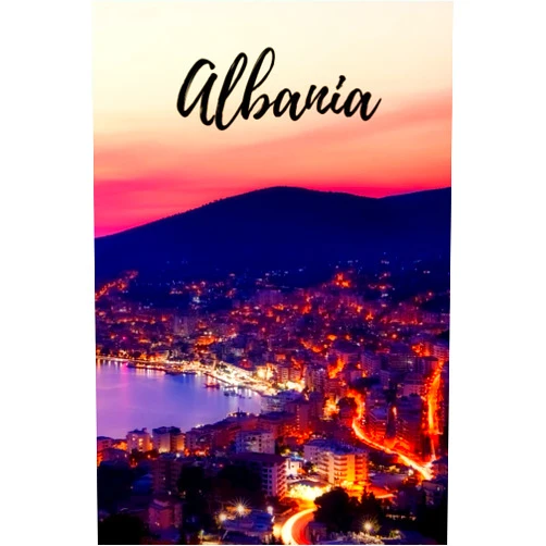 Daniel Stephenson Albania: Albanian Themed Blank Lined Notebook