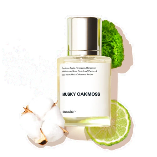 Dossier - Musky Oakmoss - Eau de Parfum - Inspired by Creed's Aventus - Perfume Luxury - Pure Infused - Paraben-Free - Vegan - For Men - Fragrance 1.7 oz (Spray 50ml)