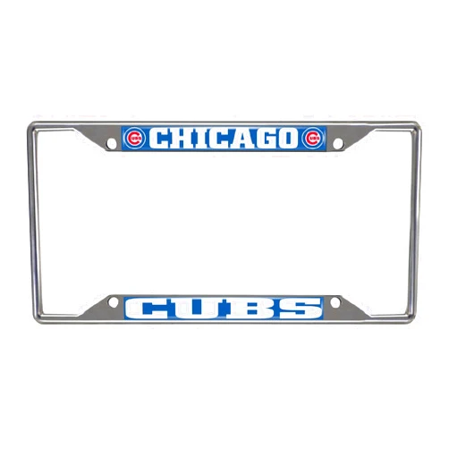 FANMATS MLB Unisex-Adult Chrome Metal License Plate Frame