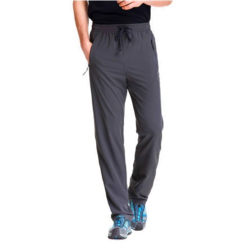 TRAILSIDE SUPPLY CO. Mens Lightweight Track Pants,Stretchy Pants with Zipper Pockets,Loose Fit