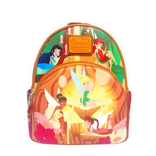 Loungefly Exclusive Disney Pixie Hollow Fairies Glow in the Dark Mini Backpack