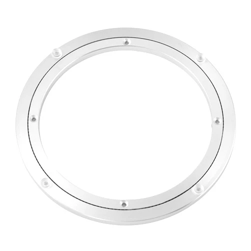 QDiShi 14 Inch Lazy Susan, Heavy Duty Swivel Turntable Aluminum Bearing Metal Rotating Turntable Bearings Swivel Plate Hardware for Dining-Table and Workbench (14 inch)