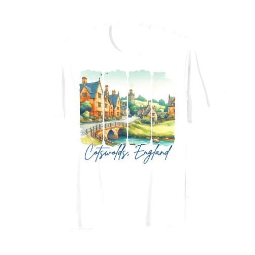 Travel To Cotswolds Exploring Adventure Cotswolds England Traveling Brushstroke Cotswolds Souvenir T-Shirt