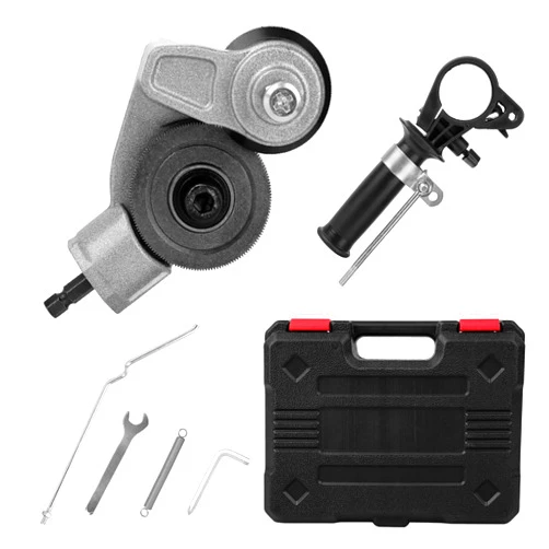 Fenduoer Upgraded Electric Drill Plate Cutter, Metal Nibble Drill Attachment, DIY Metal Drill Attachments,Sheet Metal Cutter for Cutting Iron, Still, Cooper, Aluminum