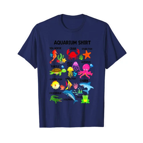 Animal Costume Shirts Theme Parties Aquarium Shirt Sea Life Animals A Day At The Aquarium Party T-Shirt