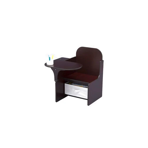 Delta Children MySize Chair Desk With Storage Bin, Dark Chocolate