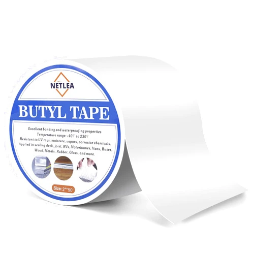 NetLea RV Roof Tape 6 Inch,UV Resistant & Waterproof RV Sealant Tape for RV Repair,Window Sealing,Truck Sealing,Stop Camper Roof Leaks,White(6