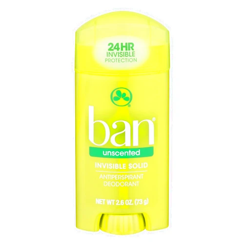 Ban Anti-Perspirant Deodorant Invisible Solid Unscented 2.60 oz